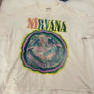 NIRVANA Cream T-Shirt with Subtle Graphic